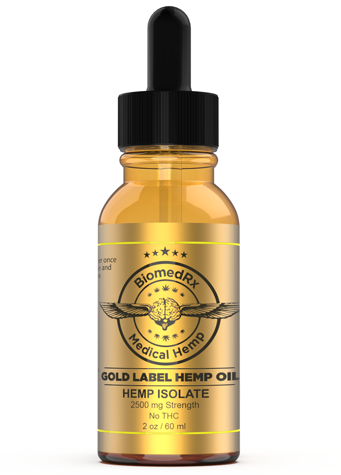 Gold Label CBD Oil 2500mg Strength